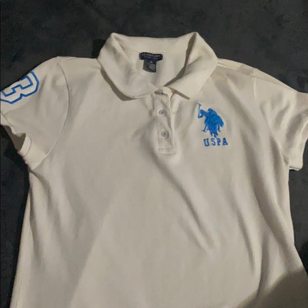 USAP white Polo
